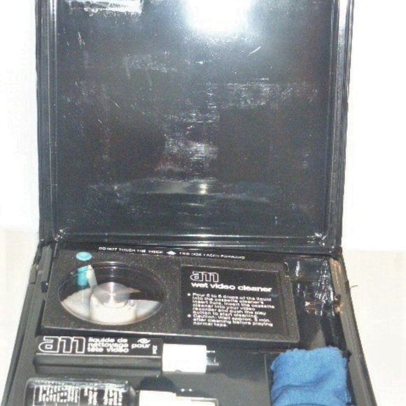 Beta Machine Video & TV CLEANING Set Vhs Tapes Vintage Beta Tape Vintage TV - Picture 4 of 7